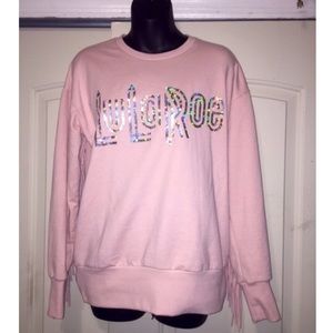 Lularoe pink fringe sweatshirt
